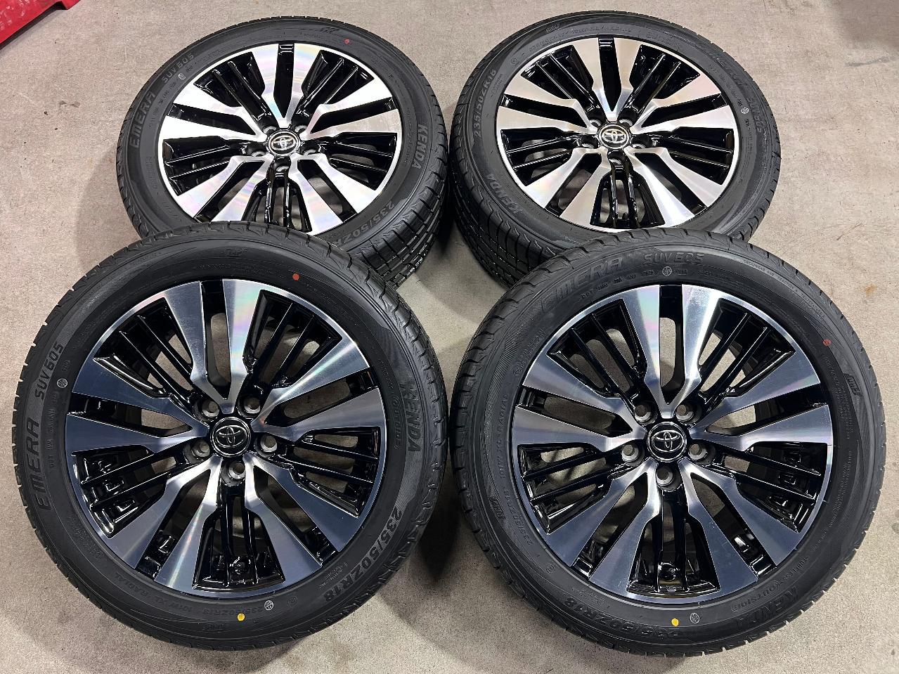 ☆新品タイヤ付き☆トヨタ 30系アルファード後期 切削光輝純正ホイール + KENDA EMERA SUV KR605