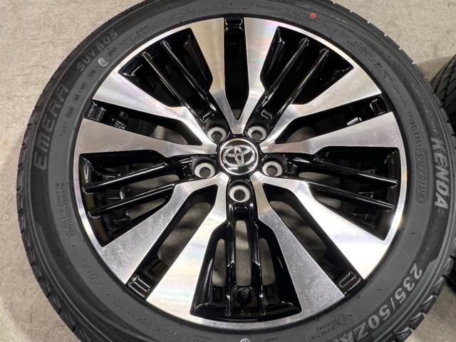 ☆新品タイヤ付き☆トヨタ 30系アルファード後期 切削光輝純正ホイール + KENDA EMERA SUV KR605