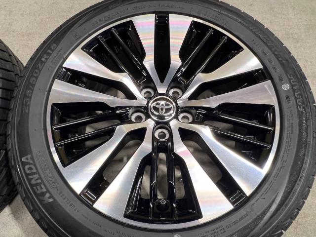 ☆新品タイヤ付き☆トヨタ 30系アルファード後期 切削光輝純正ホイール + KENDA EMERA SUV KR605