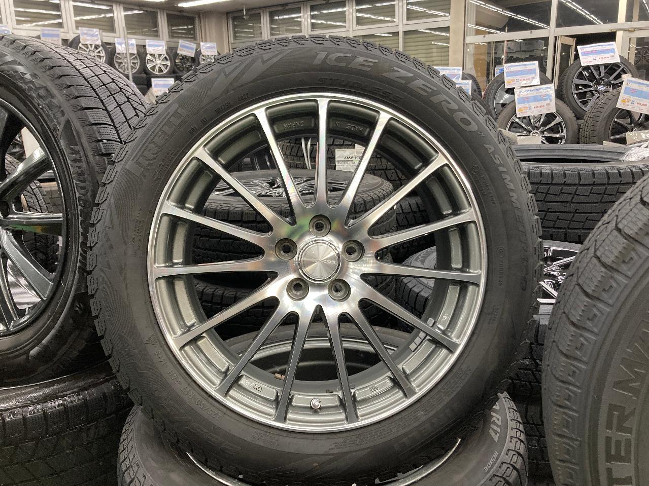 BRIDGESTONE ECO FORME CRS 101 + PIRELLI ICE ZERO ASIMMTRICO 225 / 50R17 94H