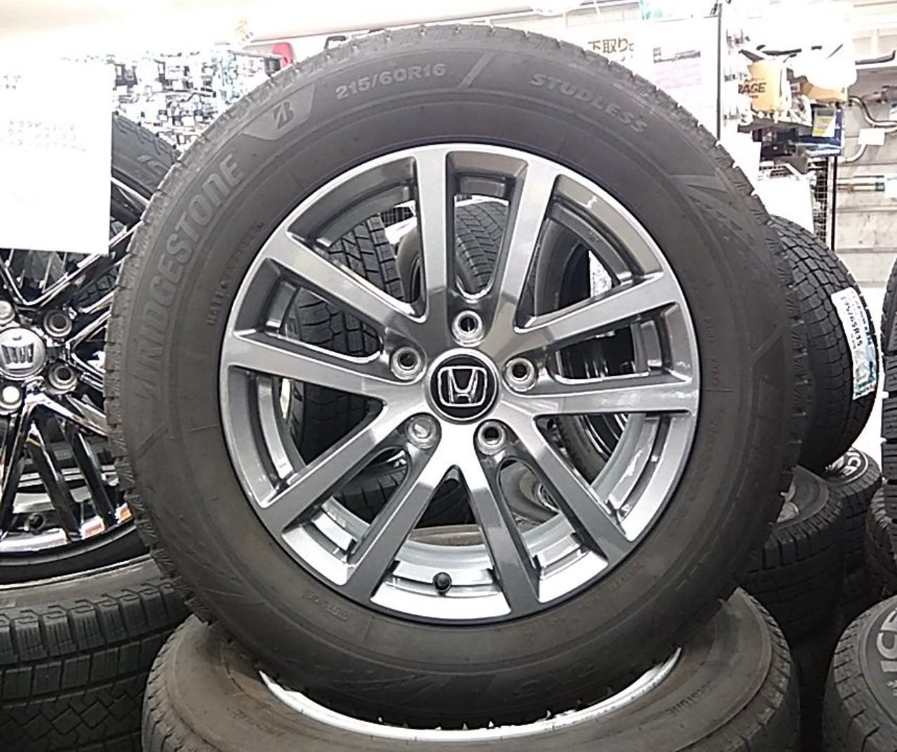 HONDA Genuine OP wheel ME-024+BRIDGESTONE BLIZZAK VRX3
