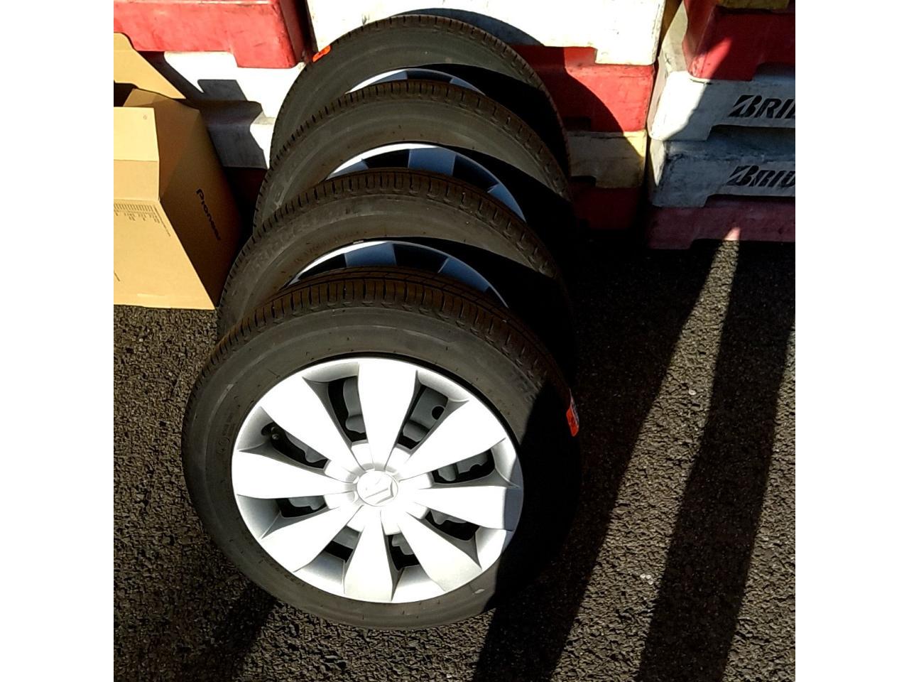 SUZUKI Wagon R genuine steel wheels + BRIDGESTONE ECOPIA EP150