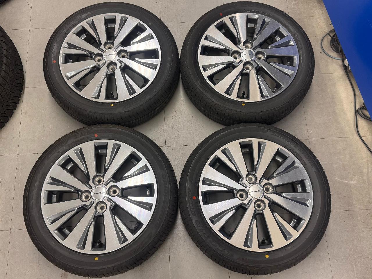 Nissan original Days genuine AUTECH aluminum wheels + BRIDGESTONE ECOPIA EP150