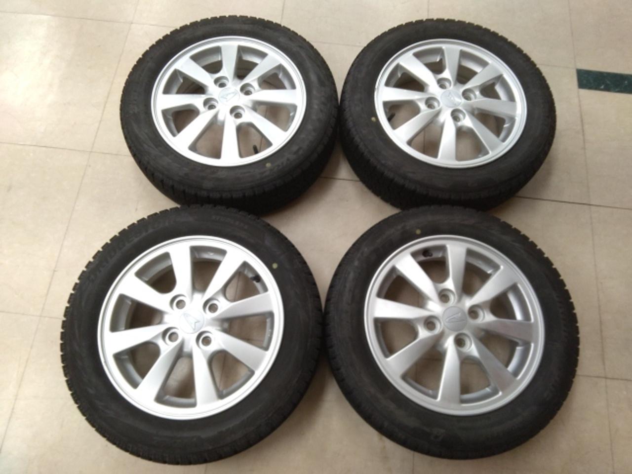 DAIHATSU genuine 8-spoke + BRIDGESTONE BLIZZAK VRX2