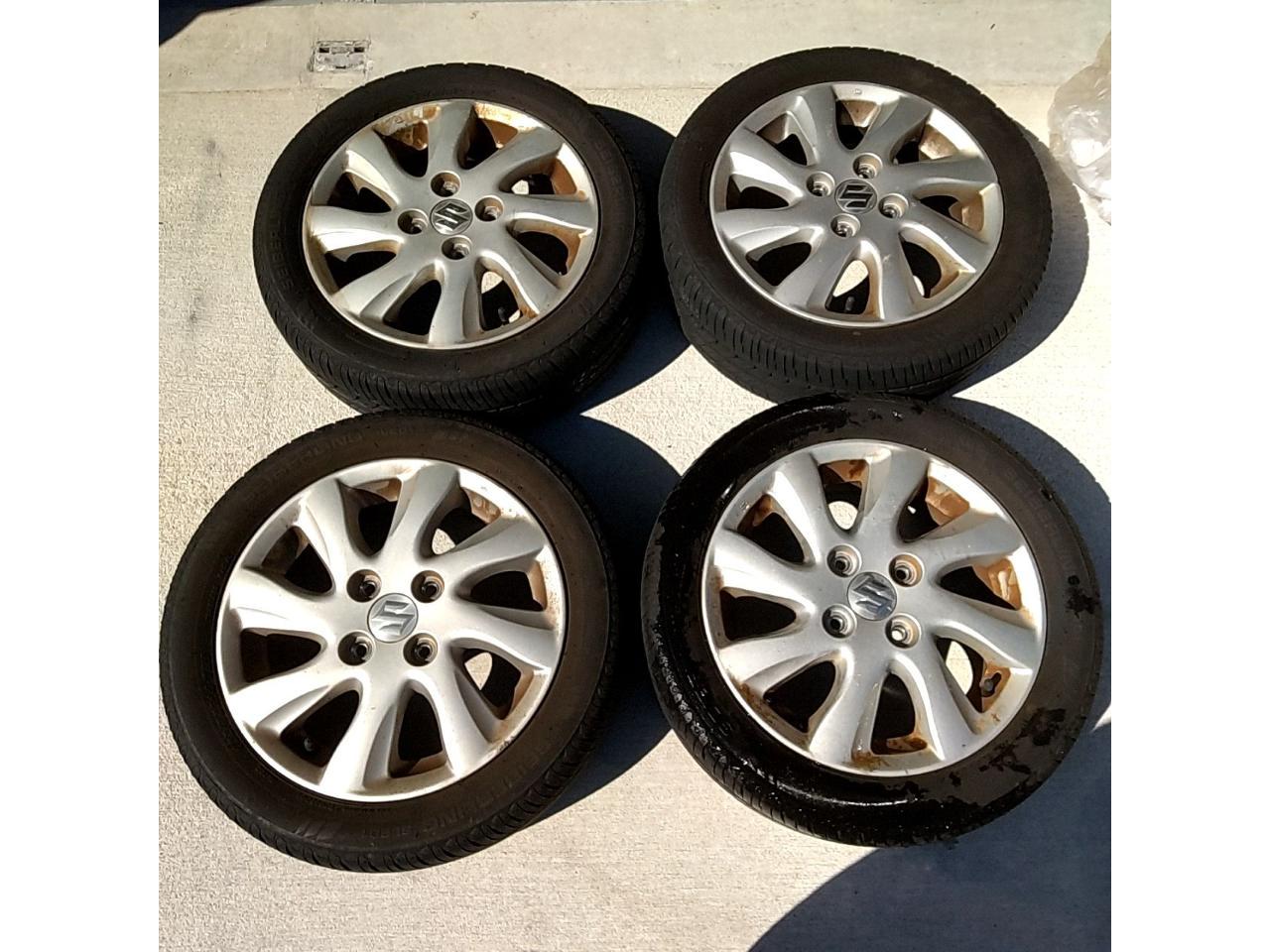 Genuine Suzuki parts SUZUKI Palette genuine wheels + SEIBERLING SL 201