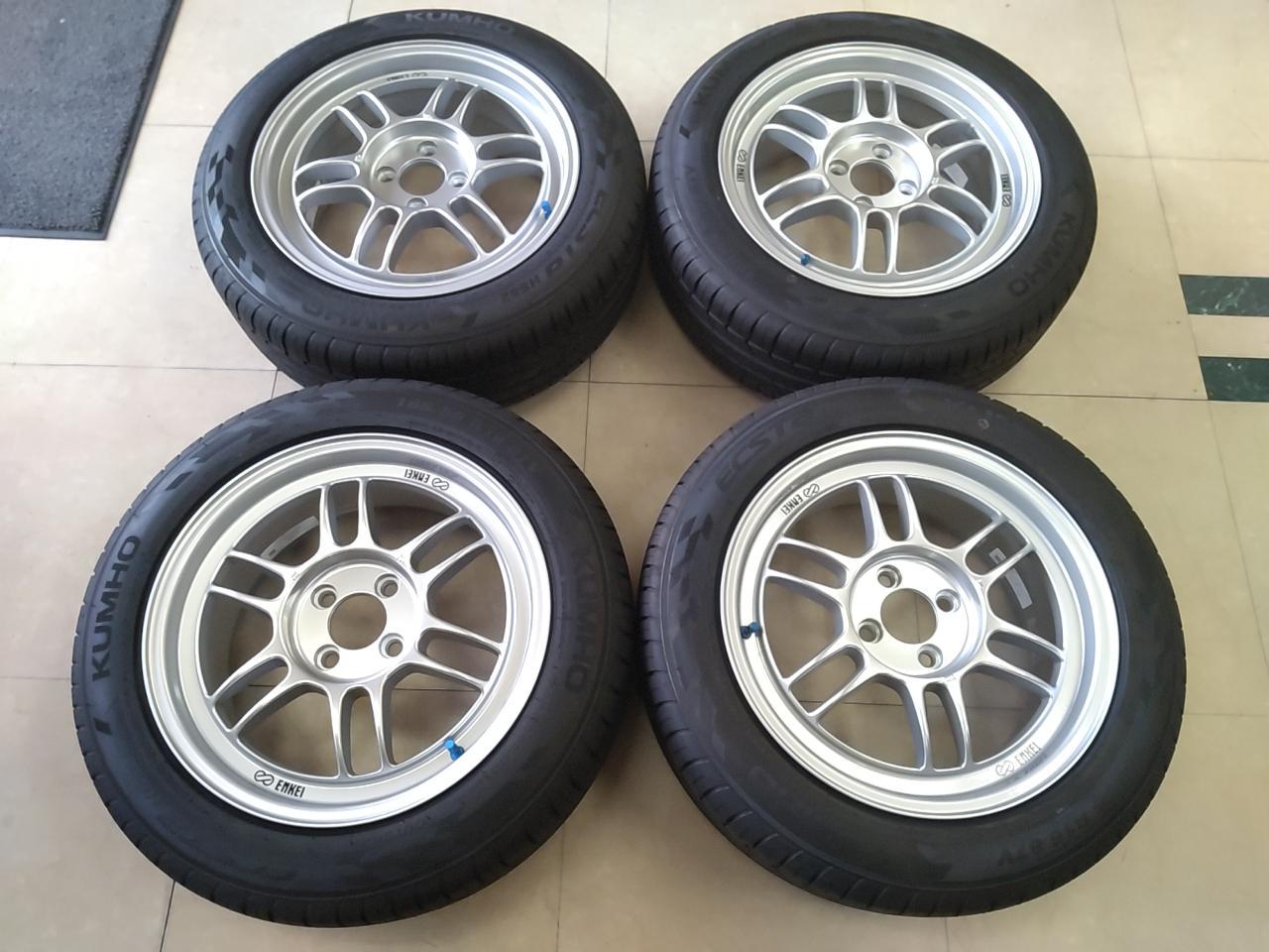 Unused wheel set!! ENKEI Racing RPF1 + KUMHO / MARSHAL KUMHO ECSTA HS52
