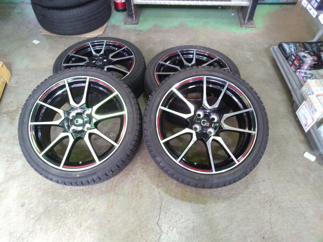 Toyota Aqua G's genuine wheels + GRIP MAX GRIP ICE X