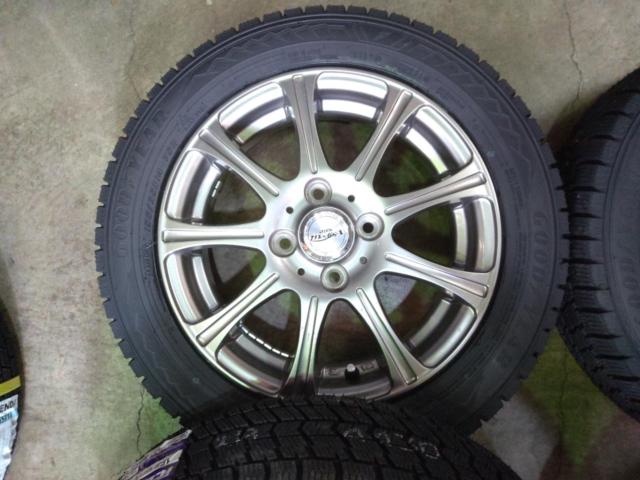 ★新品スタッドレスタイヤ付きセット!!!D.O.S. Modicaホイール+GOODYEAR(グッドイヤー) ICE NAVI 8 155/65R14 75Q +
