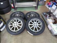 ★新品スタッドレスタイヤ付きセット!!!BIG WAY B-WIN スポークホイール+GOODYEAR(グッドイヤー) ICE NAVI 8 155/65R14 75Q +
