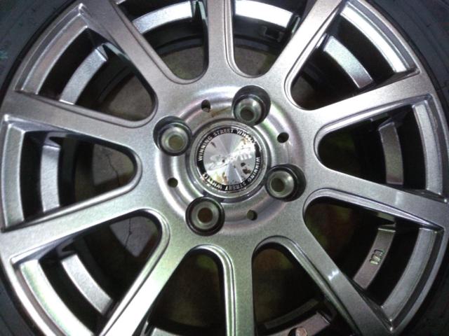 ★新品スタッドレスタイヤ付きセット!!!BIG WAY B-WIN スポークホイール+GOODYEAR(グッドイヤー) ICE NAVI 8 155/65R14 75Q +