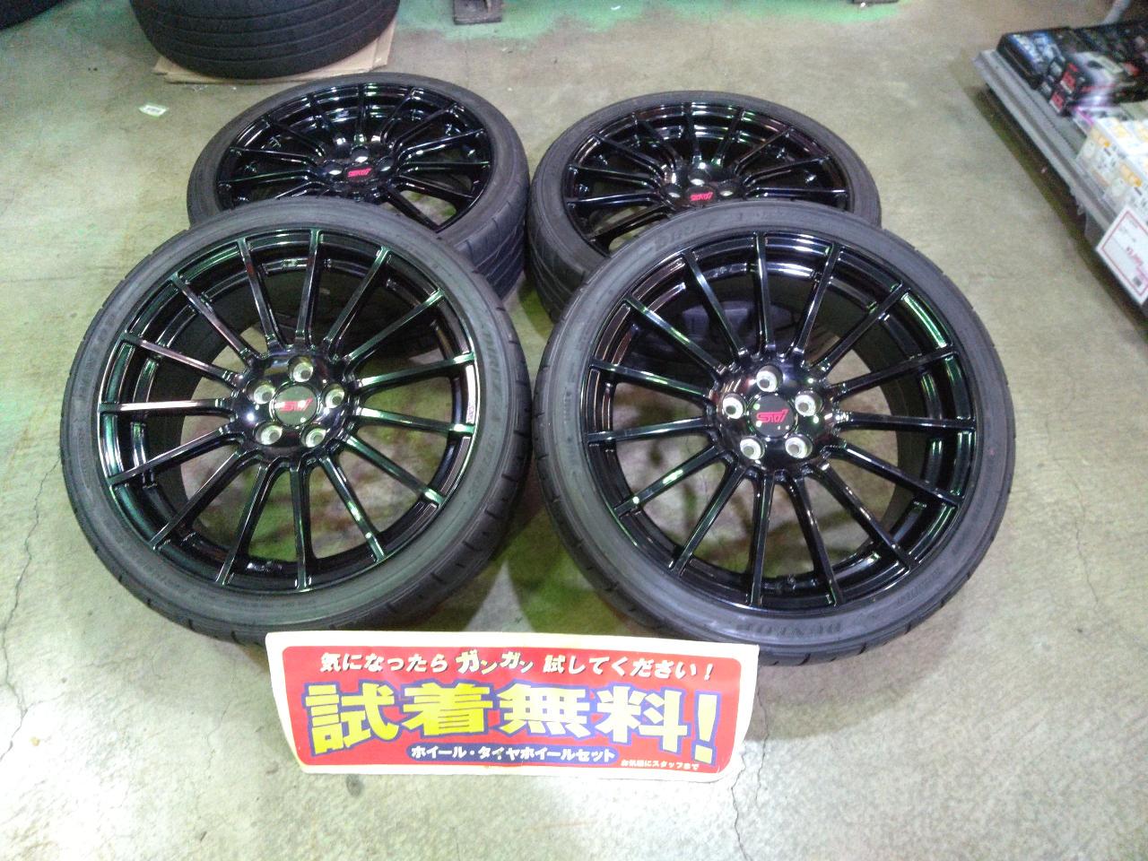 STI SPORTS 純正オプションホイール   + DUNLOP(ダンロップ) DUNLOP DIREZZA DZ101 215/40R18 4本