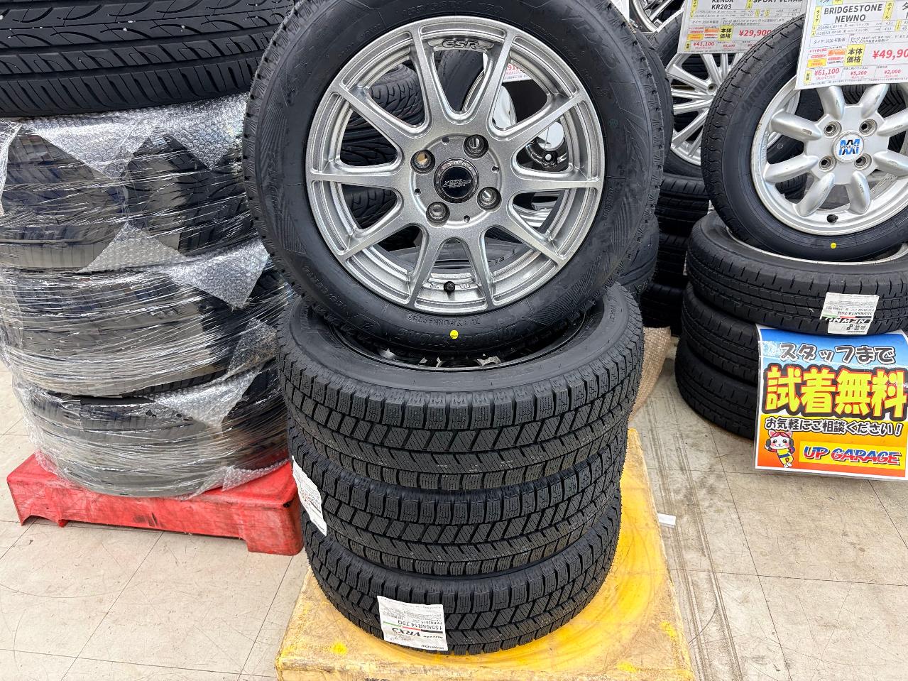HOT with new tires STUFF CROSS SPEED PREMIUM-10 + BRIDGESTONE BLIZZAK VRX3