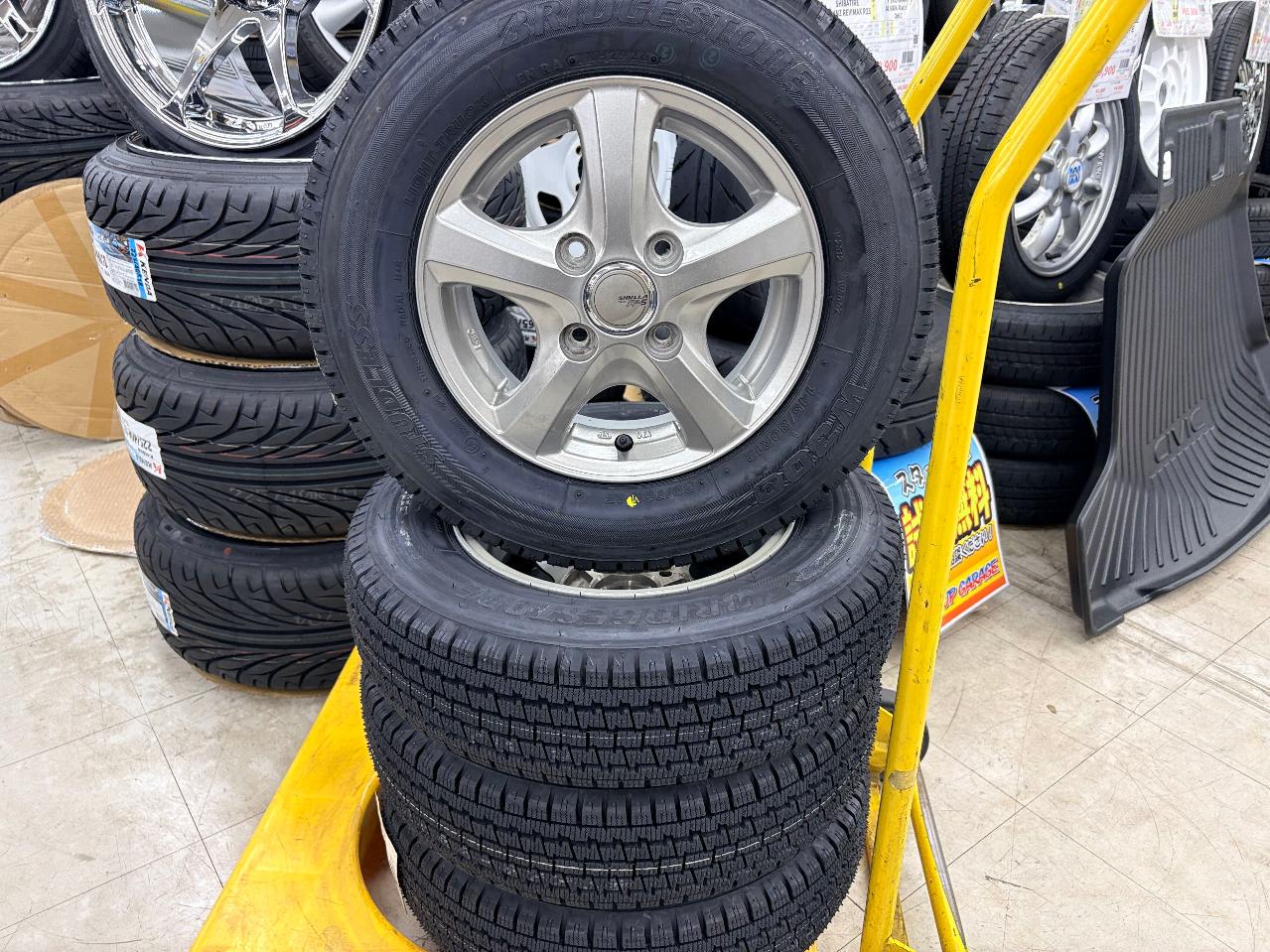 Brand new tire set!! TOPY SIBILLA NEXT SF-5 + BRIDGESTONE W300