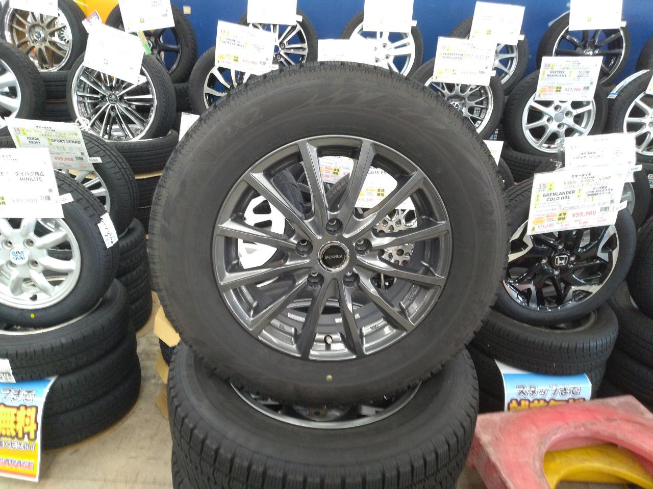 BRIDGESTONE BALMINUM AR12 + BRIDGESTONE BLIZZAK VRX2