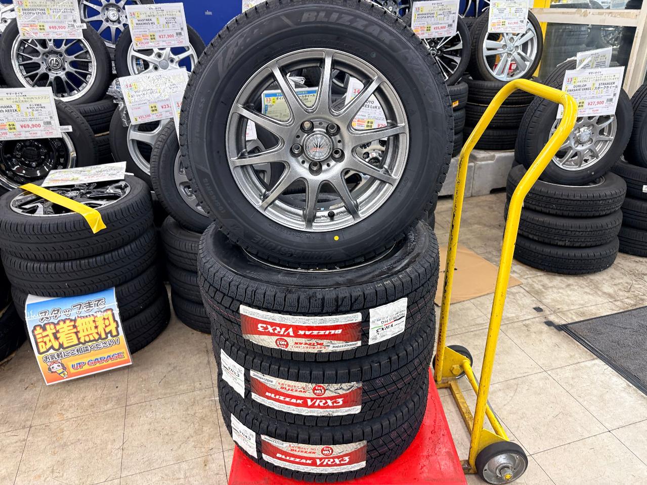 BADX with new tires 632 LOXARNY SPORT RS-10 + BRIDGESTONE BLIZZAK VRX3