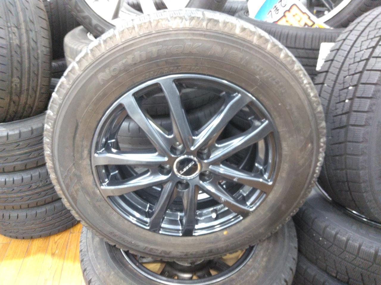 year for old Cheap LEBEN Alloy Wheels + AutoBacs NorthTrek N3i Prius/Corolla/Wish, etc.