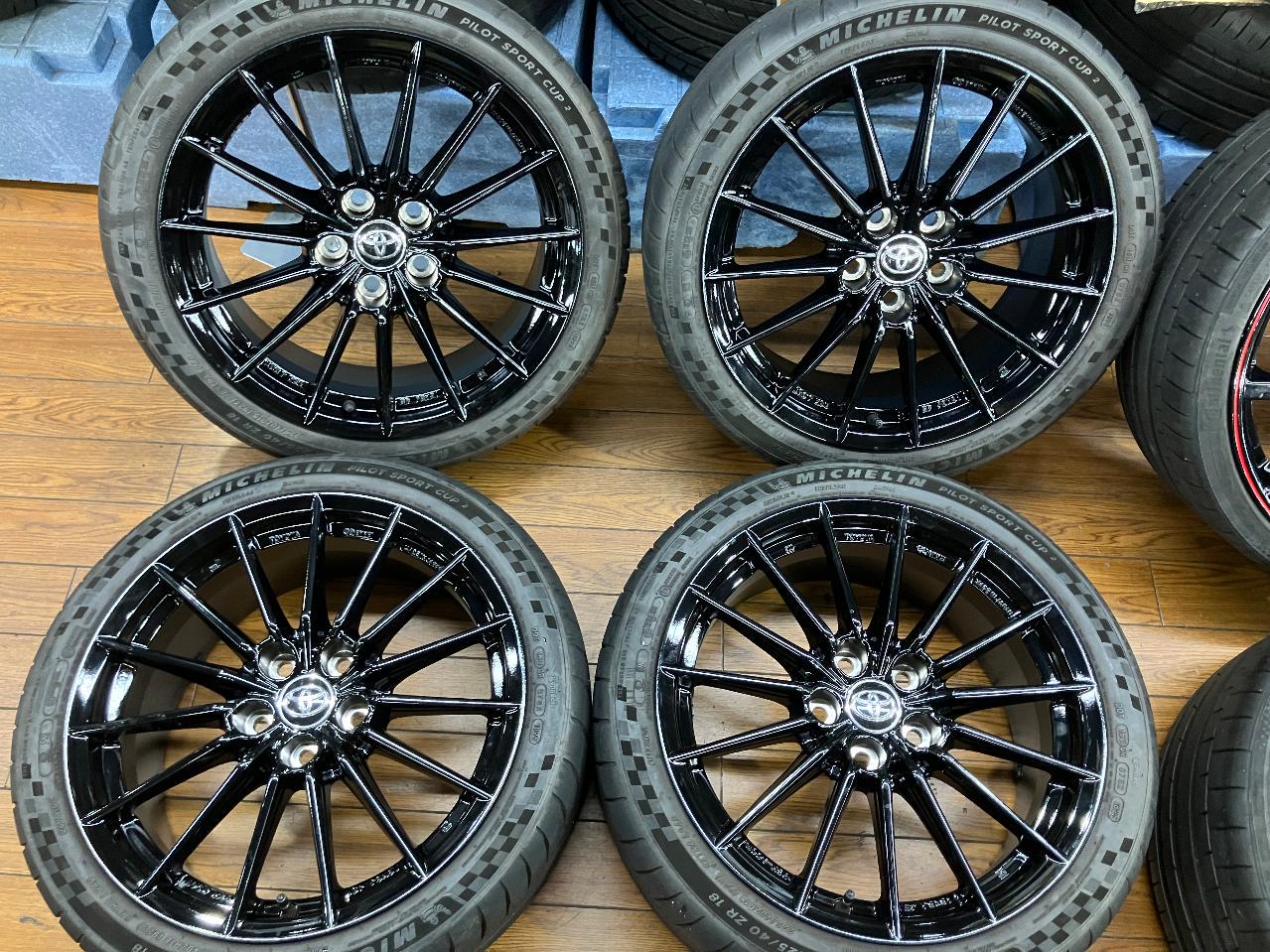 TOYOTA GR Yaris RZ grade genuine ENKEI wheels + MICHELIN PILOT SPORT CUP 2