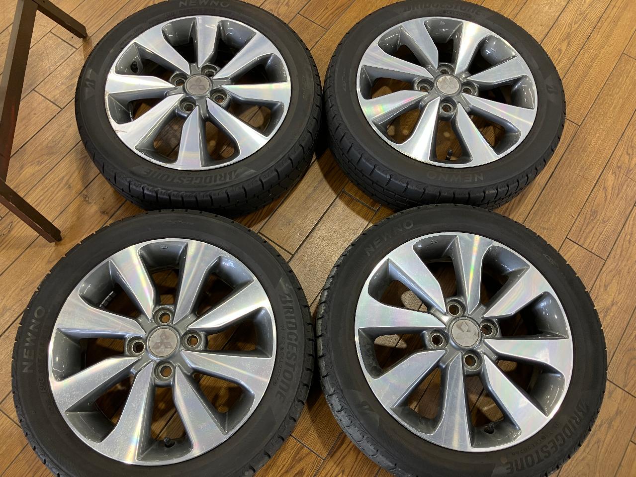 Mitsubishi genuine eK space custom B11A type Original aluminum wheel + BRIDGESTONE NEWNO ECOPIA
