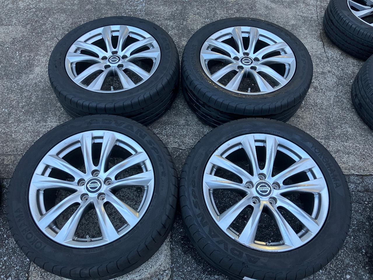 NISSAN Fuga/Y51 genuine wheels + YOKOHAMA ADVAN SPORT V105