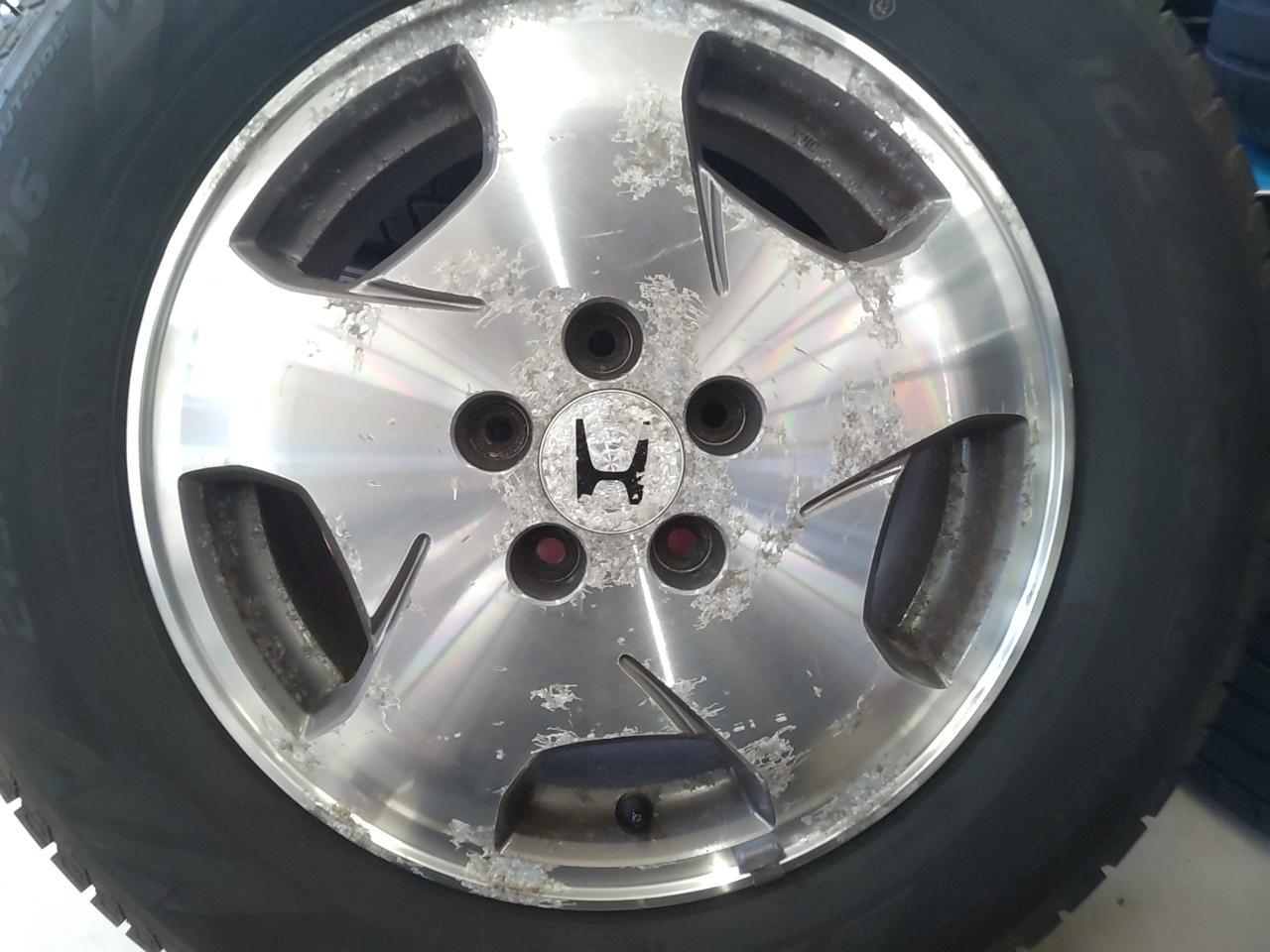 HONDA RA-series Odyssey genuine wheels + PIRELLI ICE ZERO ASIMMETRICO