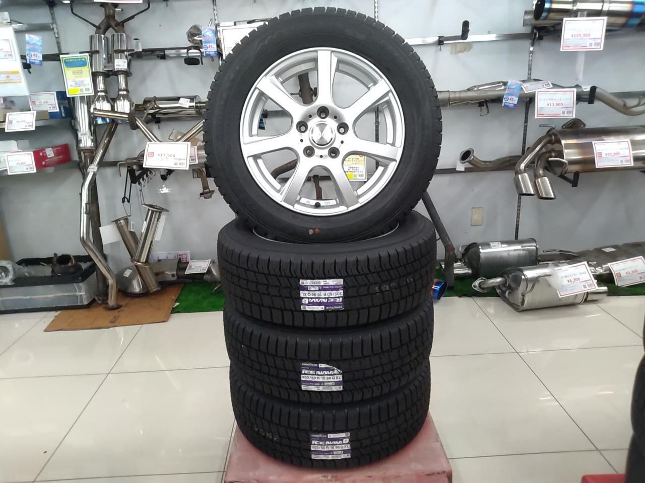 weds VOLGA7 + GOODYEAR ICENAVI8 with new tires set !!