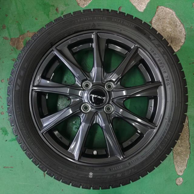 DUNLOP DUFACT 9本スポークホイール + DUNLOP WINTER MAXX WM03