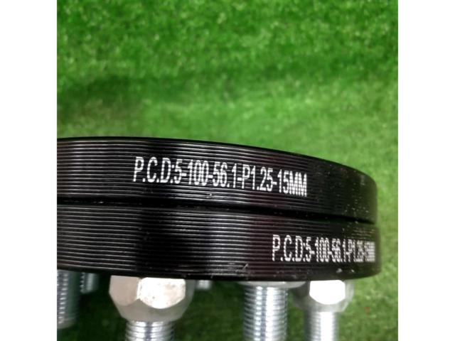 メーカー不明 ワイドトレッドスペーサー【PCD100-5H ハブ径:56.1mm 厚み:15mm M12×1.25】