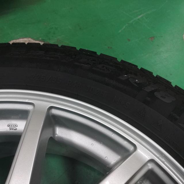 weds Fang 5本ツインスポーク アルミホイール + PIRELLI ICE ZERO ASIMMETRICO