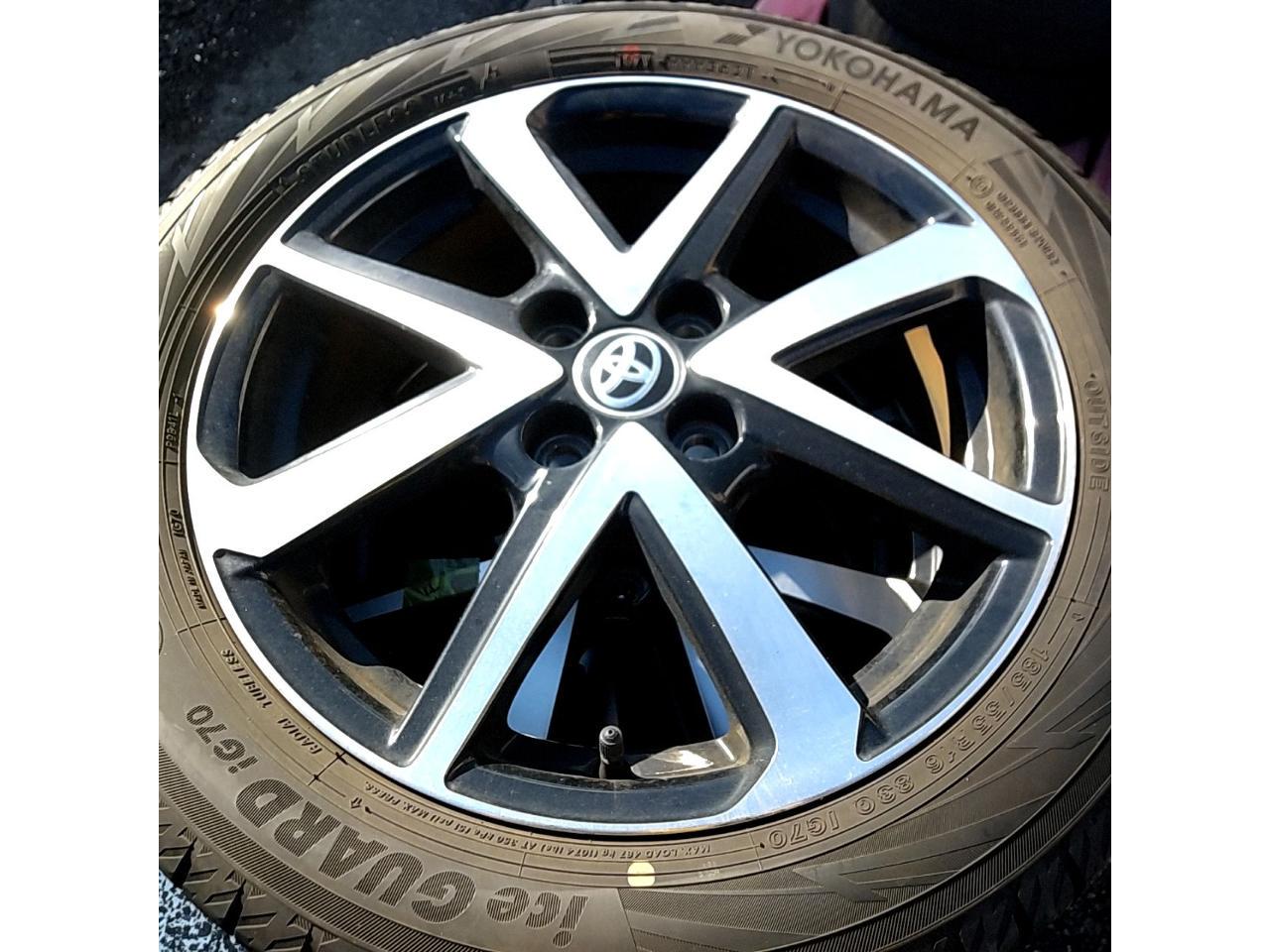 Toyota 160 system Corolla Fielder WxB Original wheel + YOKOHAMA ice GUARD iG70