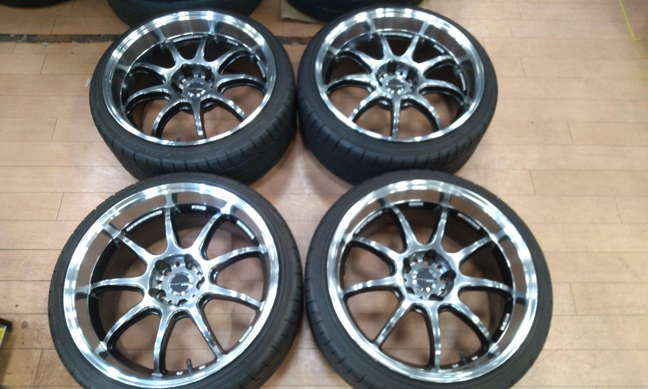 WORK EMOTION D9R + Pinso PS91 19 inches tire wheel set