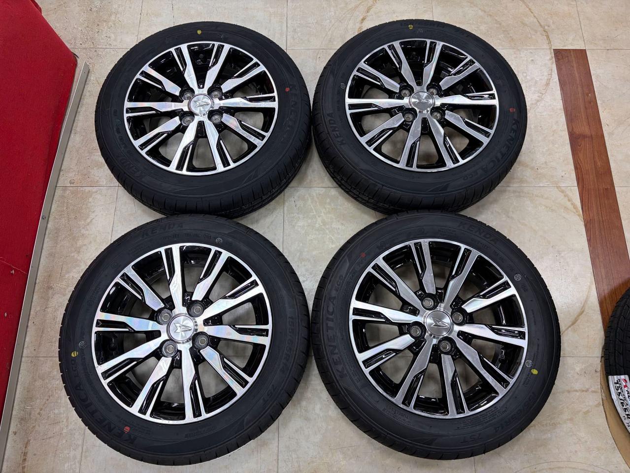 Daihatsu genuine Tanto Custom / LA600S Original wheel + KENDA KENDA KR 203 155 / 65R14 75T
