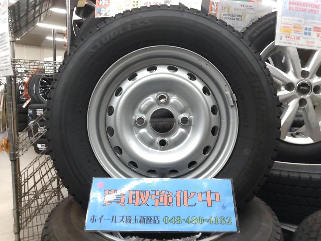 Subaru genuine Sambar genuine steel wheel + BRIDGESTONE W300 + BRIDGESTONE W300