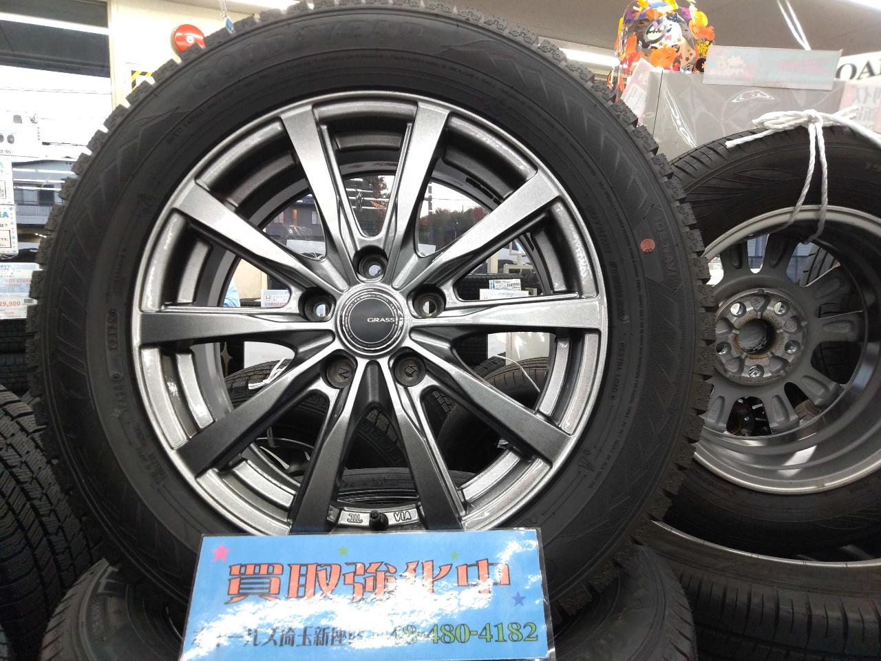 YOKOHAMA with unused tires GRASS ZX + GOODYEAR ICE NAVI Eight