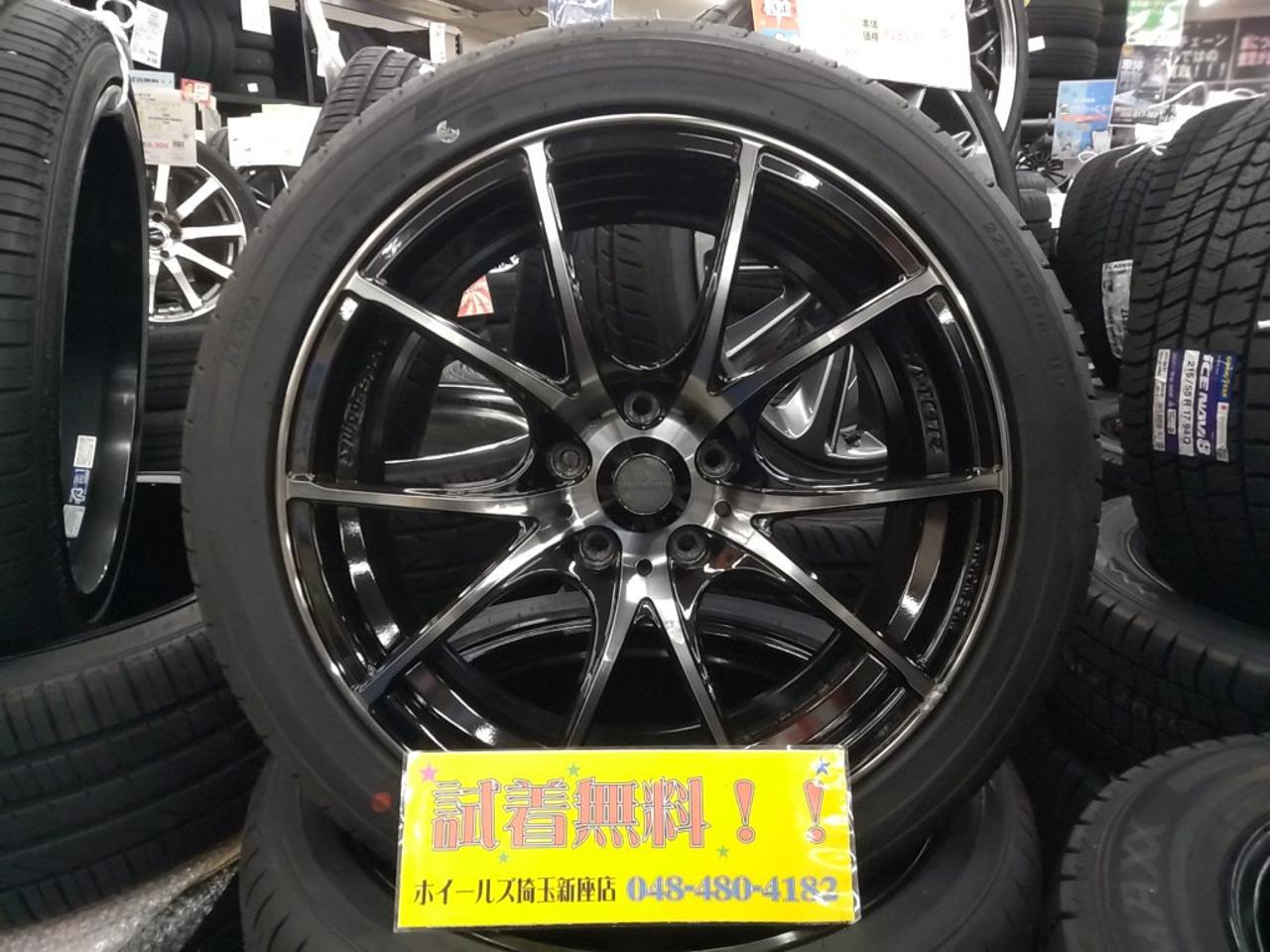 Weds wheels with unused tires SPORT SA-10R + KENDA KR 203 225 / 45R18