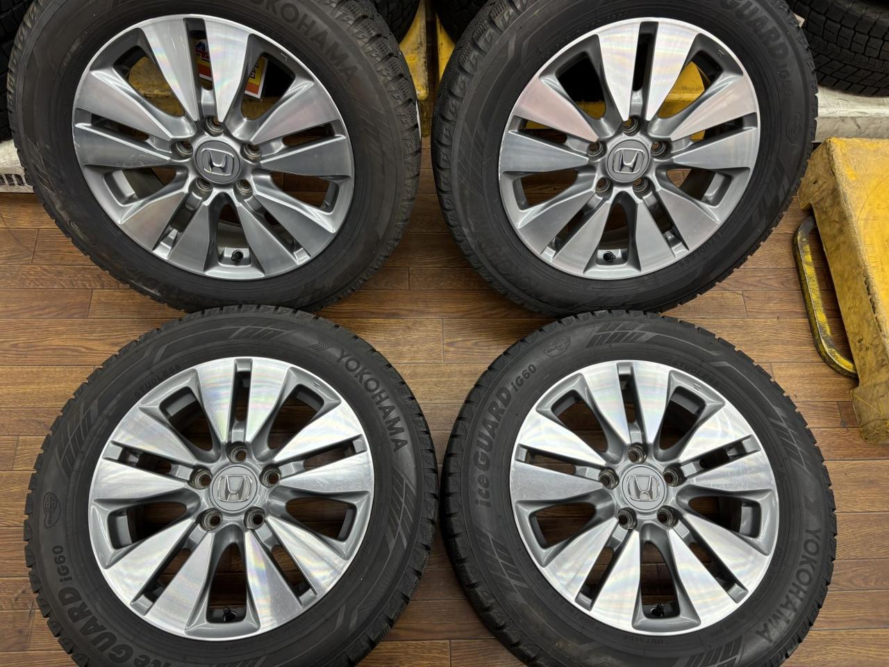HONDA RK-series Stepwagon genuine wheels + YOKOHAMA ICE GUARD IG 60