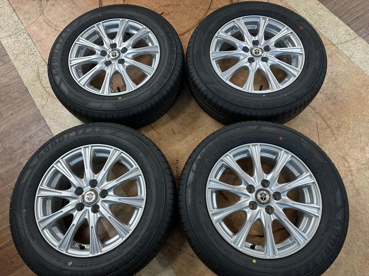 Weds with brand new tires JOKER SHOTT + GOODYEAR EfficientGrip RVF02 195 / 65R15