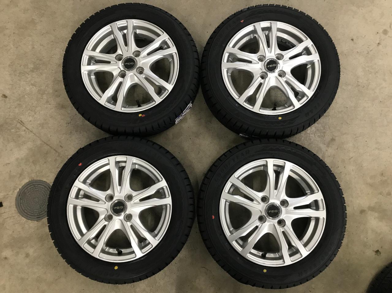 New domestic winter tires BRIDGESTONE FEID H5 + GOODYEAR ICE NAVI Eight 155 / 65R14