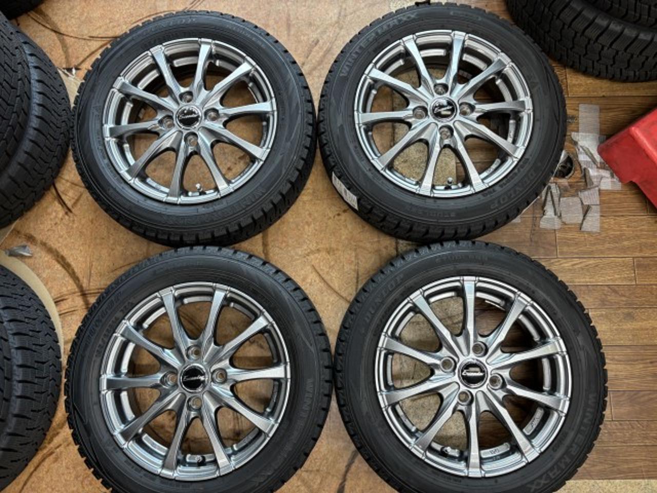 Reliable Japanese-made winter tires HOT STUFF Exceeder E08 + DUNLOP WINTER MAXX WM02