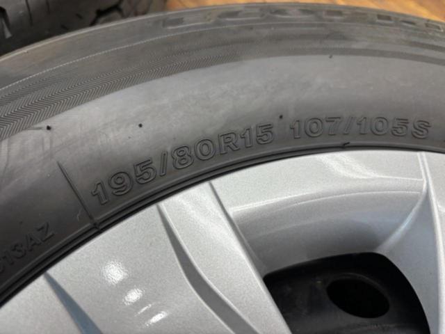 ★タイヤ交換代わりに♪★ TOYOTA 200系ハイエース 純正スチールホイール + BRIDGESTONE ECOPIA RD613