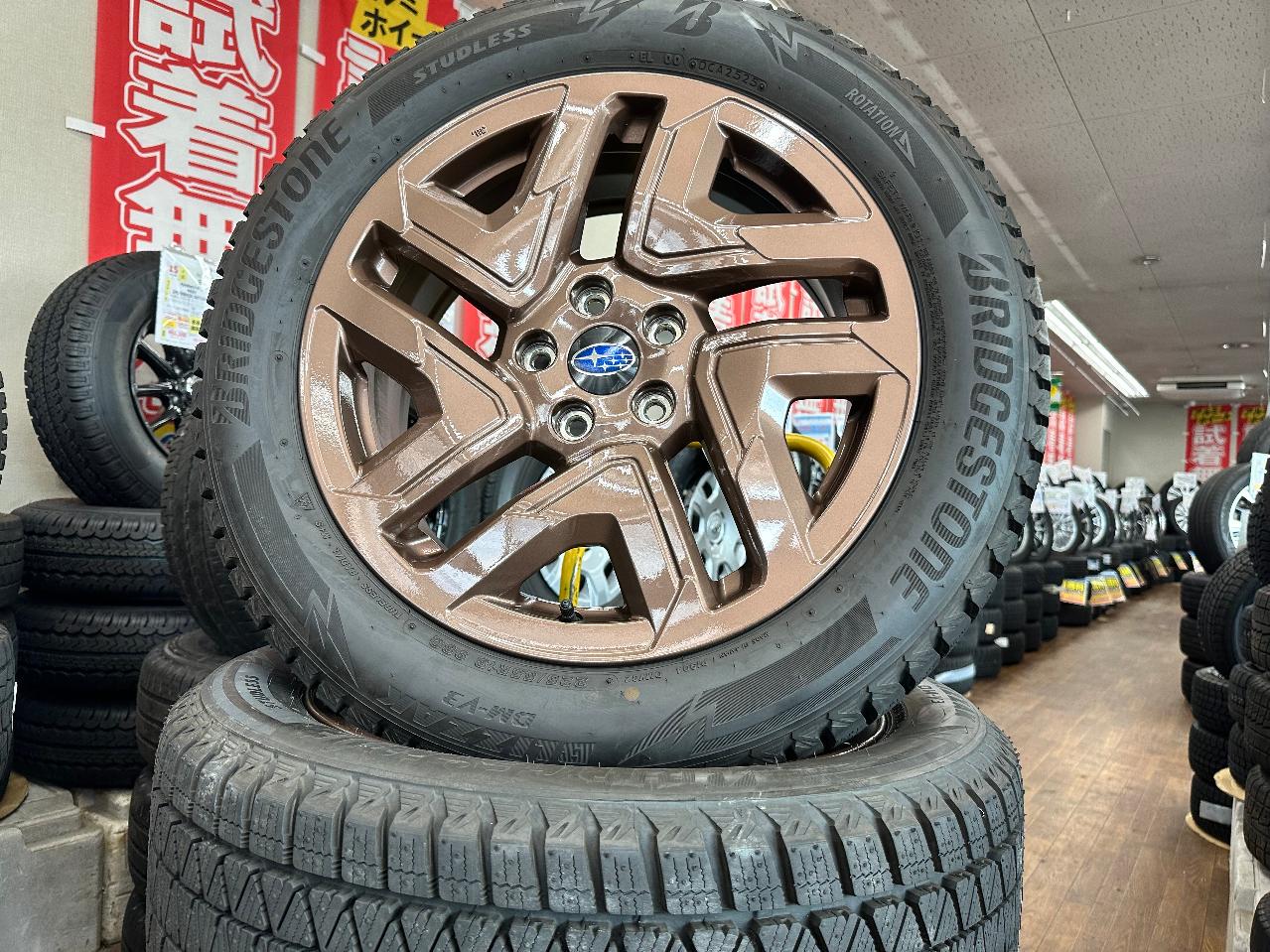 SUBARU SL5 Forester SPORT EX grade Original wheel + BRIDEGESTONE BLIZZAK DM-V3