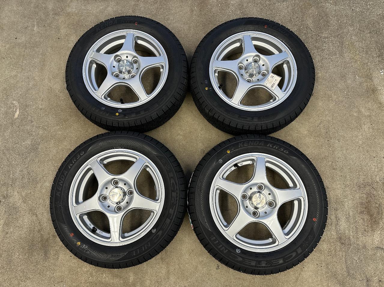 weds Treffer Treffer-ZR + KENDA For KR36 older standard kei cars!! Comes with new tires!!