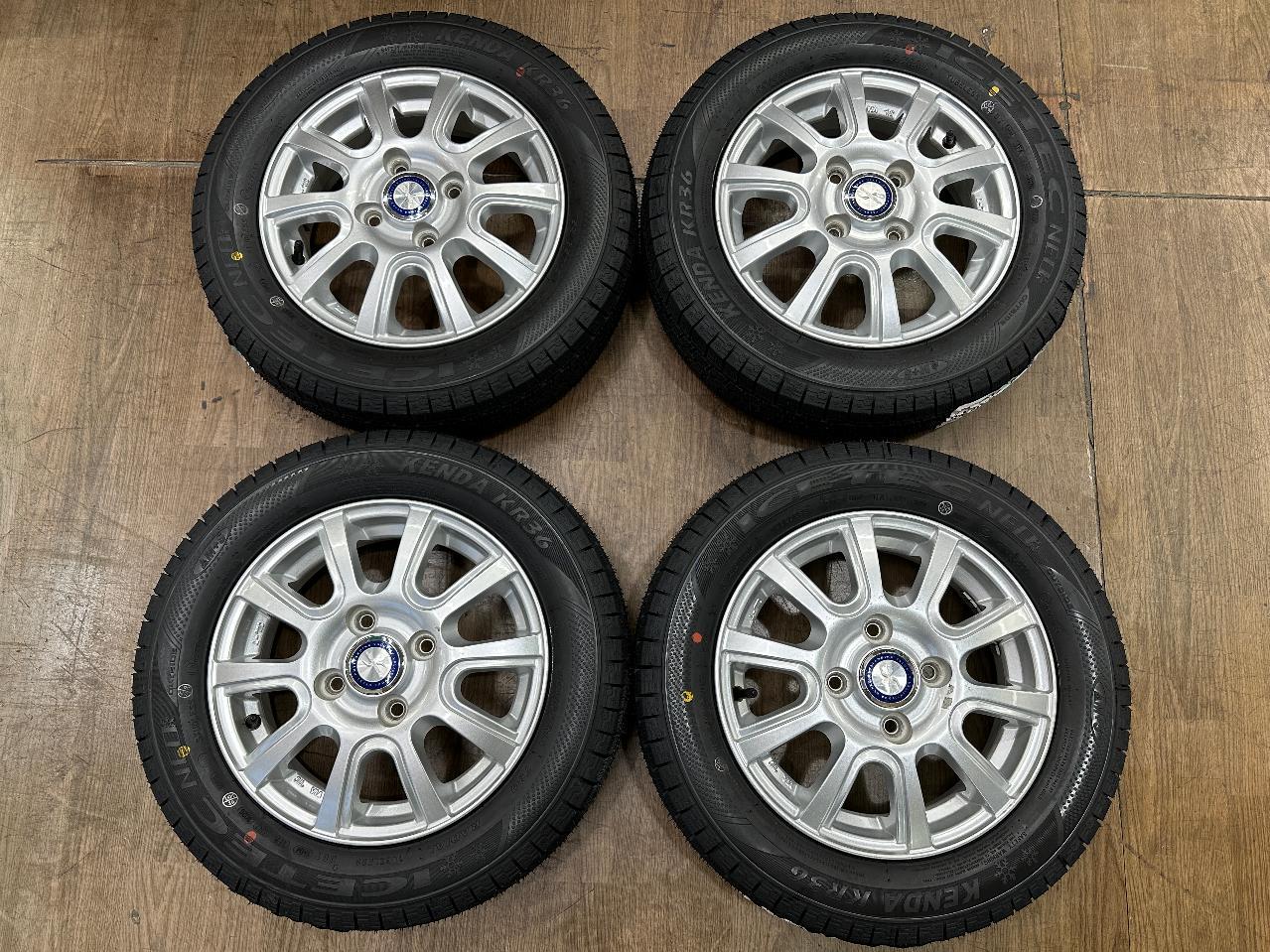 weds JENEIGE + KENDA Unused tires with labels attached for KR36 older standard kei cars!!