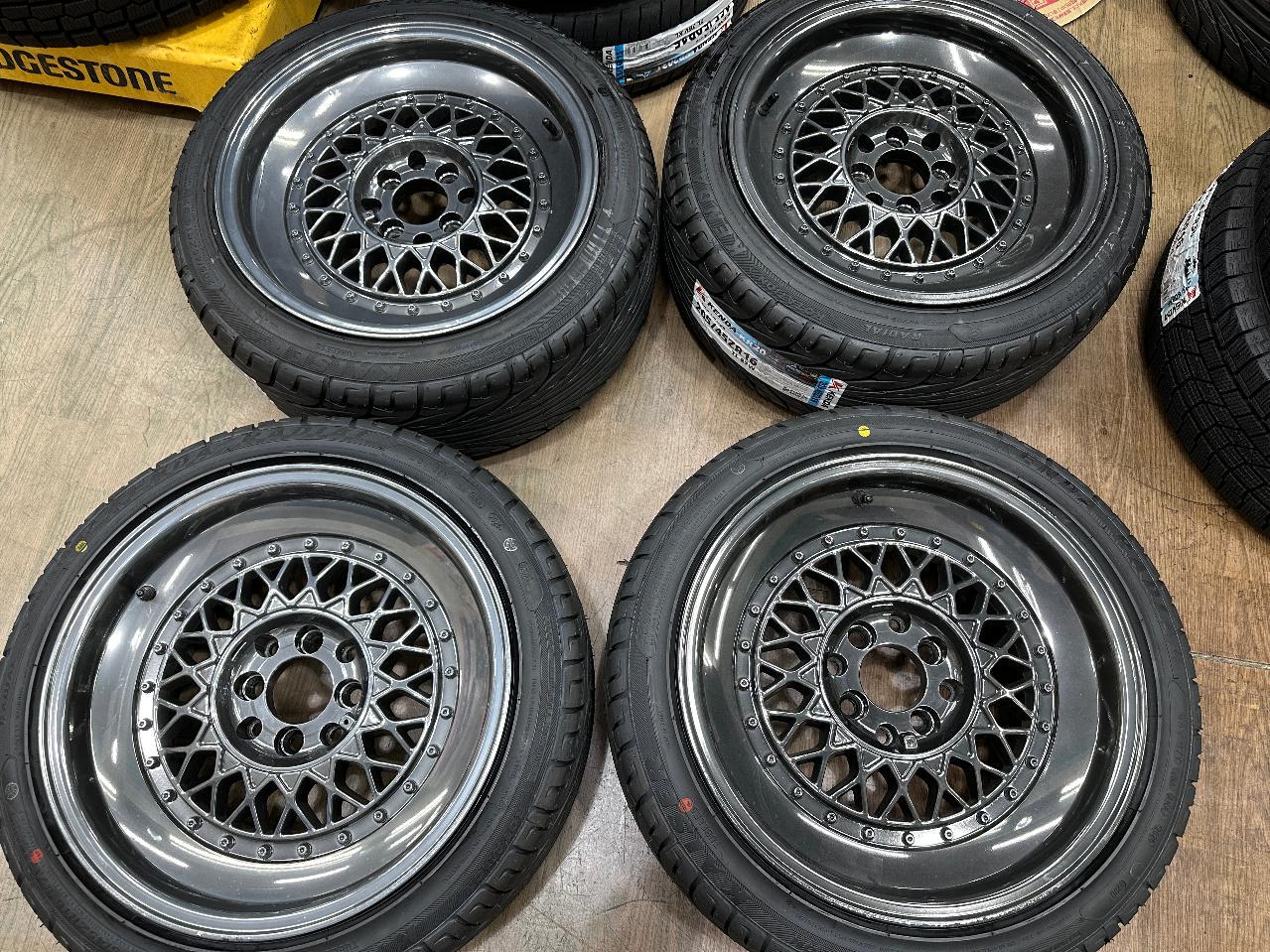 Unknown Manufacturer Mesh wheel + KENDA Comes with brand new KR20 tires!! Perfect for compact cars like the Mazda Roadster!!