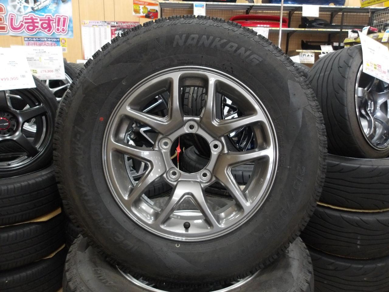 Suzuki genuine Jimny / JB64 Original wheel + NANKANG ICE ACTIVA AW-1 Shift Up Jimny Size