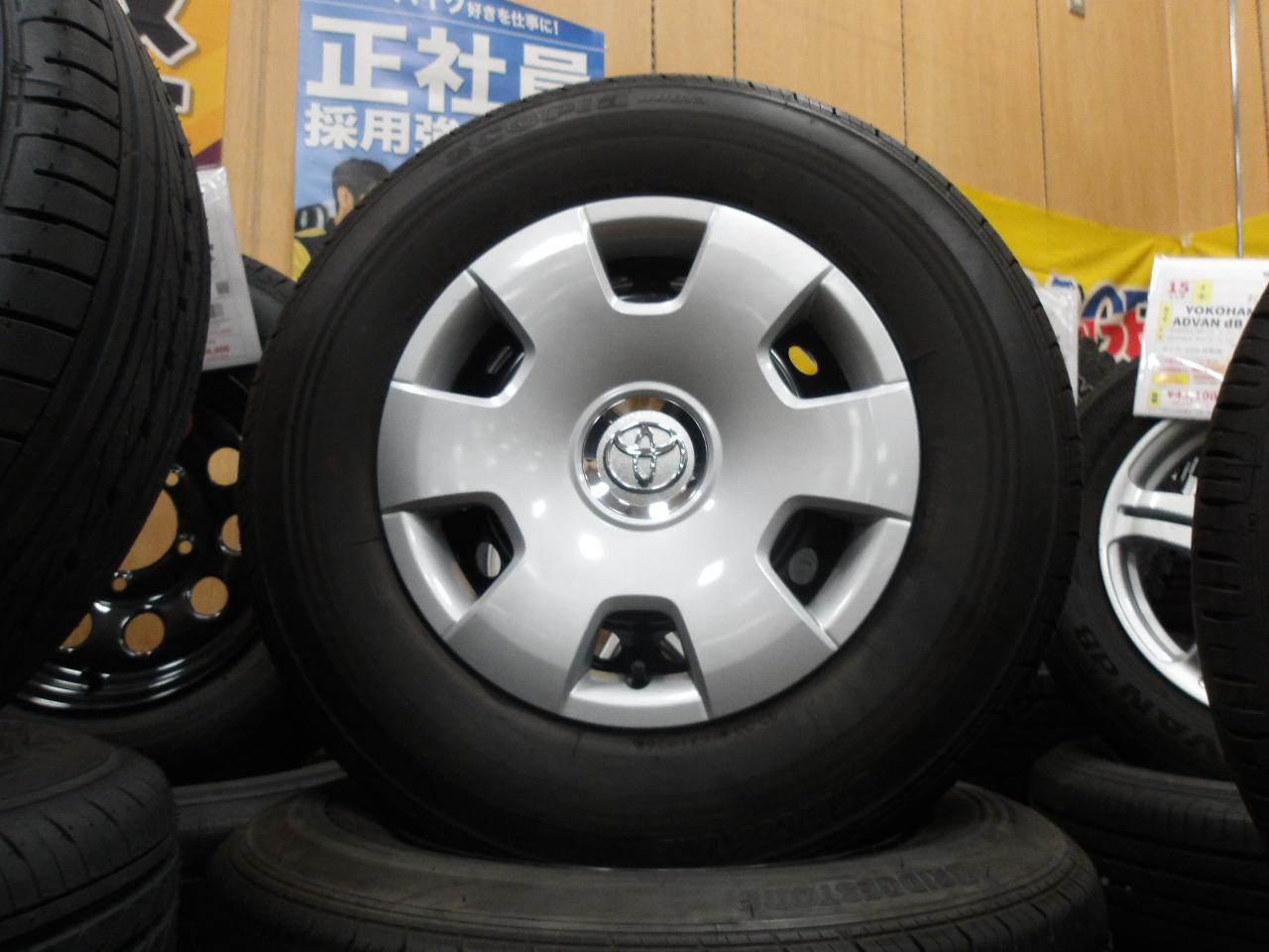 Toyota Hiace 200 series 1-3 type Genuine steel wheel + BRIDGESTONE ECOPIa RD613