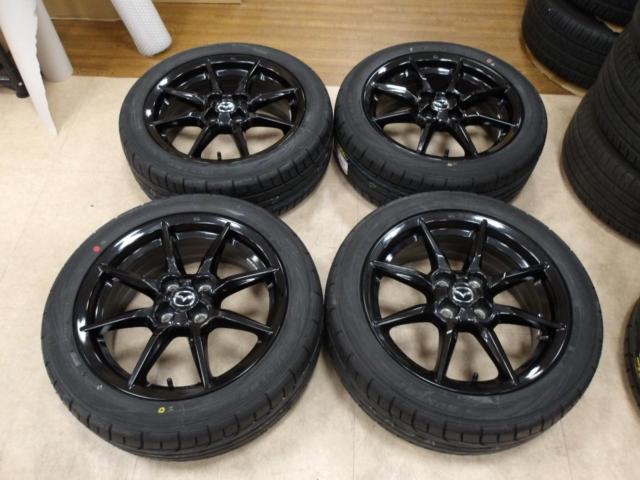 ☆新品タイヤ付き☆マツダ純正 ロードスター ND系 純正ホイール  + DUNLOP DIREZZA DZ102