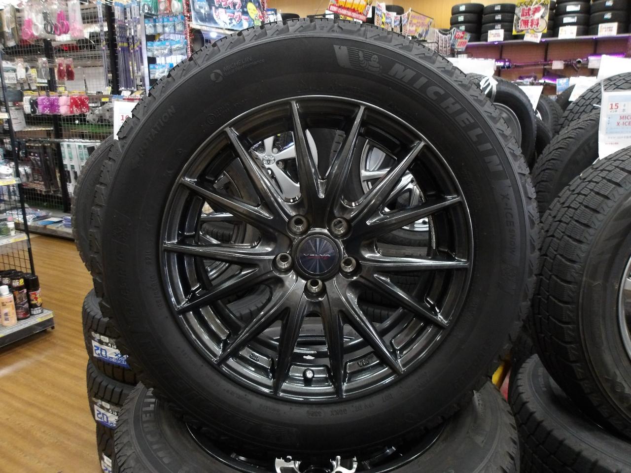weds VELVA SPORT + MICHELIN X-ICE SNOW Rocky/Rise/Rex 5 hole car]