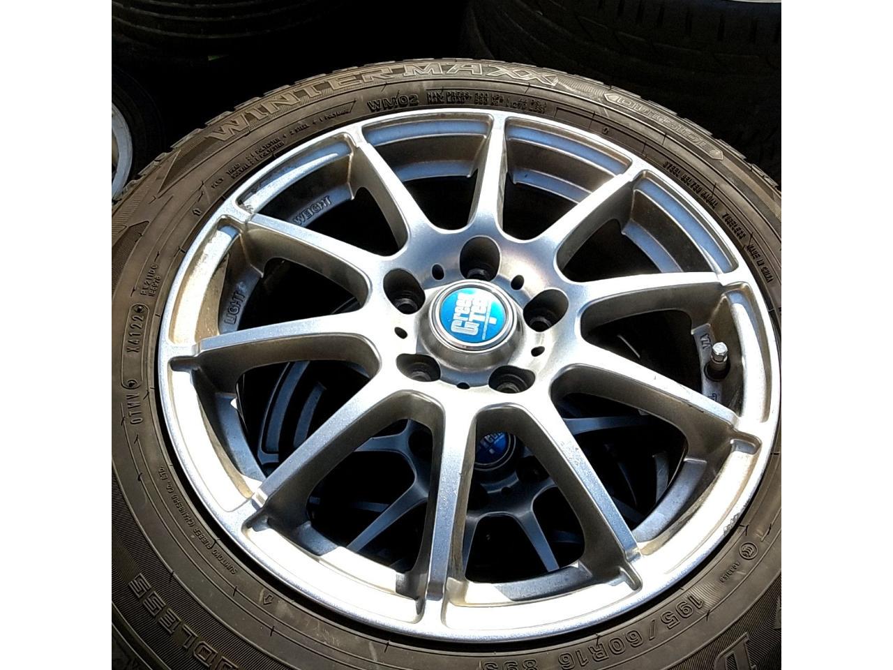 GreenTECH Spoke wheels + DUNLOP WINTERMAXX WM02