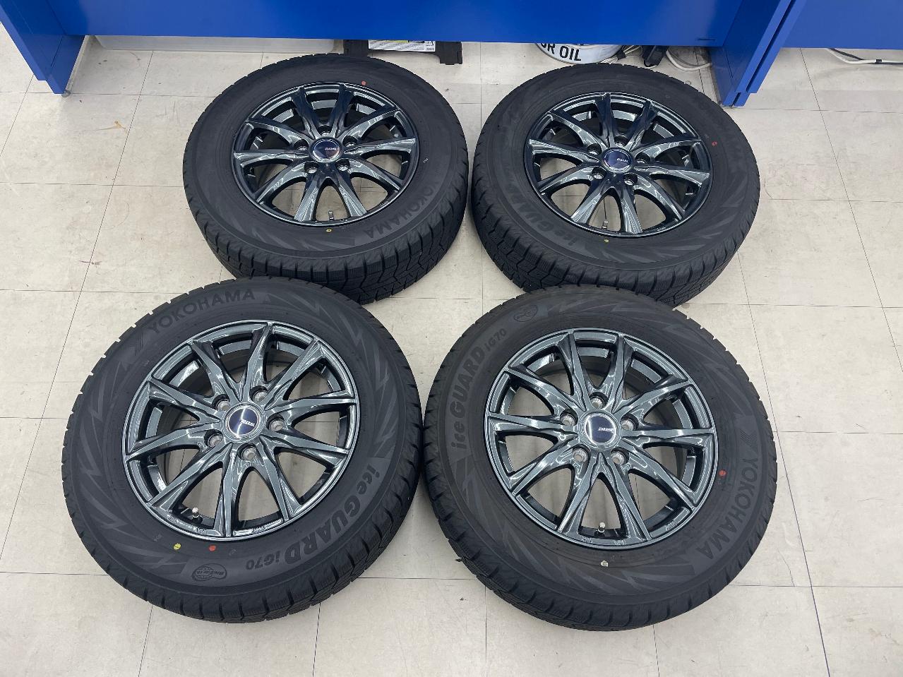 Excellent tread depth! Japanese-made tires weds DOS GAVIAL III + YOKOHAMA iceGUARD iG70