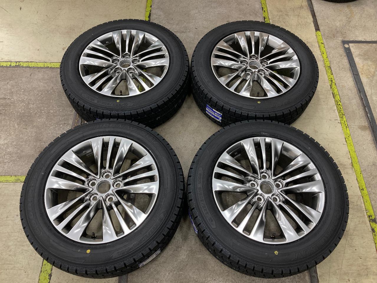 TOYOTA without center cap Alphard 40 series Z grade genuine wheel + GOODYEAR GOODYEAR ICE NAVI SUV